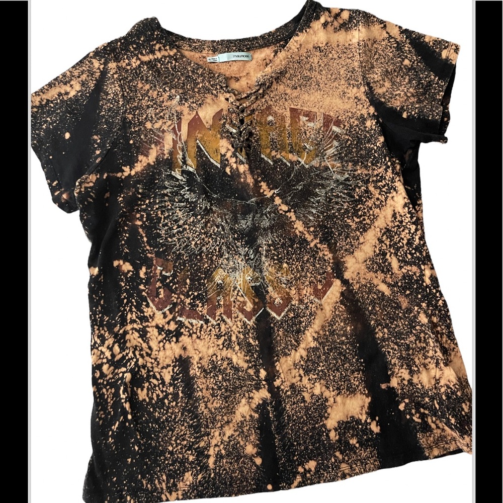 Maunces Tie Dye Shirt black Brown